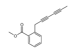 methyl 2-hexa-2,4-diynylbenzoate结构式