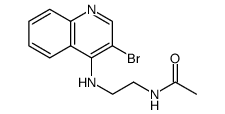 Acetamide, N-[2-[(3-bromo-4-quinolinyl)amino]ethyl]结构式