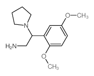 2-(2,5-Dimethoxy-phenyl)-2-pyrrolidin-1-yl-ethylamine结构式