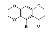 5-bromo-6,7-dimethoxychroman-4-one Structure
