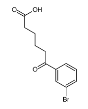 6-(3-Bromophenyl)-6-oxohexanoic acid结构式