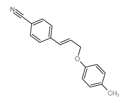 Benzonitrile,4-[3-(4-methylphenoxy)-1-propen-1-yl]-结构式