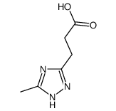 3-(5-methyl-1H-1,2,4-triazol-3-yl)propanoic acid结构式