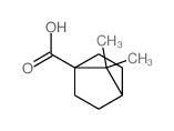 7,7-dimethylnorbornane-1-carboxylic acid structure