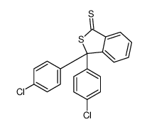 3,3-bis(4-chlorophenyl)-2-benzothiophene-1-thione Structure