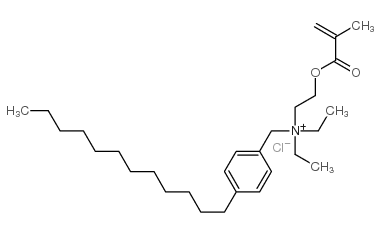 (p-dodecylbenzyl)diethyl[2-[(2-methyl-1-oxoallyl)oxy]ethyl]ammonium chloride Structure