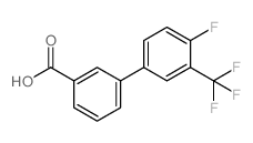 3-(4-氟-3-三氟甲基苯基)苯甲酸结构式