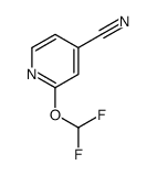 2-(difluoromethoxy)pyridine-4-carbonitrile Structure