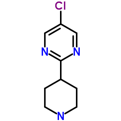 5-Chloro-2-(4-piperidinyl)pyrimidine结构式