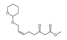 (Z)-methyl 8-(tetrahydro-2-pyranyloxy)-3-oxo-6-octenoate结构式