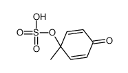 (1-methyl-4-oxocyclohexa-2,5-dien-1-yl) hydrogen sulfate Structure