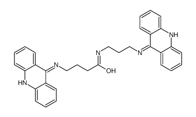 4-(acridin-9-ylamino)-N-[3-(acridin-9-ylamino)propyl]butanamide结构式