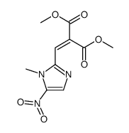 dimethyl 2-[(1-methyl-5-nitroimidazol-2-yl)methylidene]propanedioate结构式