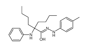 2-anilino-2-butyl-N'-(4-methylphenyl)hexanehydrazide结构式