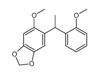 5-methoxy-6-[1-(2-methoxyphenyl)ethyl]-1,3-benzodioxole Structure