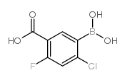 5-Borono-4-chloro-2-fluorobenzoic acid structure