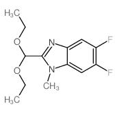 2-(DIETHOXYMETHYL)-5,6-DIFLUORO-1-METHYL-1H-BENZO[D]IMIDAZOLE structure