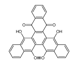 5,12,17,18-Tetrahydroxyhepta(2.2.2)starphen-6,11-chinon结构式