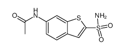 6-acetamidobenzothiophene-2-sulfonamide结构式