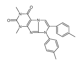 2,4-dimethyl-6,7-bis(4-methylphenyl)purino[7,8-a]imidazole-1,3-dione Structure