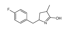 5-[(4-fluorophenyl)methyl]-3-methylpyrrolidin-2-one结构式