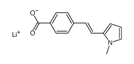 4-[(E)-2-(1-methyl-1H-pyrrol-2-yl)ethenyl]benzoic acid lithium salt结构式