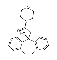 4-[(5-hydroxy-5H-dibenzo[a,d]cyclohepten-5-yl)-acetyl]-morpholine结构式