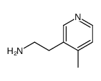 2-(4-methylpyridin-3-yl)ethanamine结构式