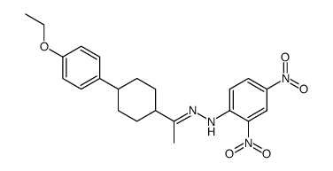 4-(p-ethoxyphenyl)hexahydroacetophenone 2,4-dinitrophenylhydrazone Structure