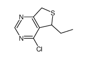 4-chloro-5-ethyl-5,7-dihydrothieno[3,4-d]pyrimidine结构式