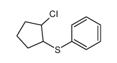 (2-chlorocyclopentyl)sulfanylbenzene结构式