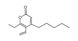 6-ethyl-4-pentyl-5-vinyl-2H-pyran-2-one结构式