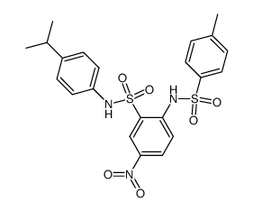 N-(4-Isopropyl-phenyl)-5-nitro-2-(toluene-4-sulfonylamino)-benzenesulfonamide Structure