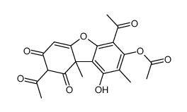 (+-)-7-O-Acetyl-usninsaeure结构式