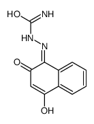 [(4-hydroxy-2-oxonaphthalen-1-ylidene)amino]urea结构式