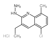 5-Chloro-3-ethyl-2-hydrazino-8-methylquinoline hydrochloride Structure