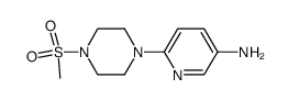 6-[4-(methylsulfonyl)-1-piperazinyl]-3-pyridinamine结构式