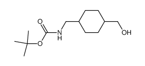 trans-(4-Hydroxymethyl-cyclohexylmethyl)-carbamic acid tert-butyl ester Structure