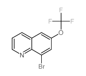 8-溴-6-三氟甲氧基喹啉结构式