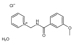 3-methoxy-N-(pyridin-1-ium-1-ylmethyl)benzamide,chloride,hydrate Structure