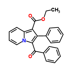 Ethyl 3-benzoyl-2-phenyl-1-indolizinecarboxylate structure