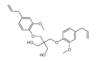 2,2-bis[(2-methoxy-4-prop-2-enylphenoxy)methyl]propane-1,3-diol结构式
