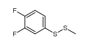 3,4-difluorophenyl methyl disulfide结构式