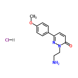 2-(2-Aminoethyl)-6-(4-methoxyphenyl)-3(2H)-pyridazinone hydrochloride (1:1)结构式
