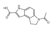 6-acetyl-3,6,7,8-tetrahydrobenzo[1,2-b:4,3-b']dipyrrole-2-carboxylic acid结构式