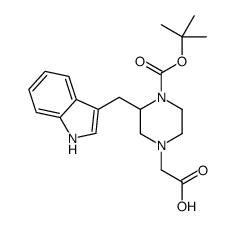 2-[3-(1H-indol-3-ylmethyl)-4-[(2-methylpropan-2-yl)oxycarbonyl]piperazin-1-yl]acetic acid结构式