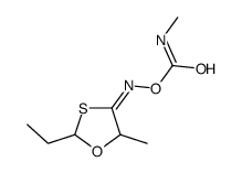 [(E)-(2-ethyl-5-methyl-1,3-oxathiolan-4-ylidene)amino] N-methylcarbamate结构式