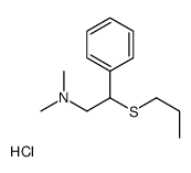 N,N-dimethyl-2-phenyl-2-propylsulfanylethanamine,hydrochloride Structure