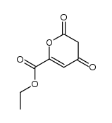 4,6-dioxo-5,6-dihydro-4H-pyran-2-carboxylic acid ethyl ester结构式