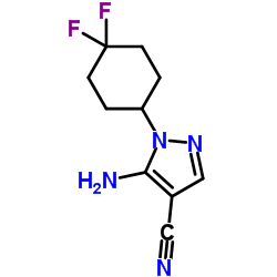 5-Amino-1-(4,4-difluorocyclohexyl)-1H-pyrazole-4-carbonitrile Structure